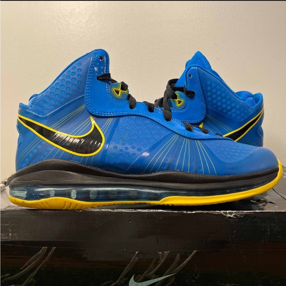 lebron 8 blue and yellow